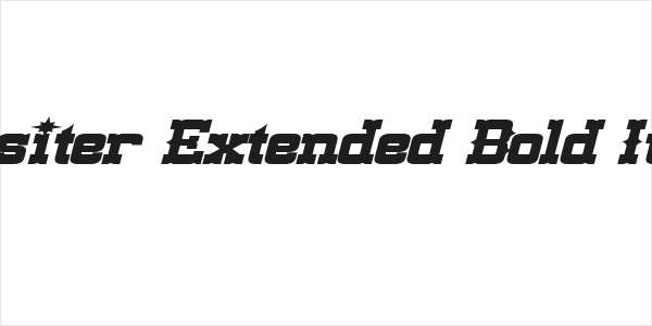 Lassiter Extended Bold Italic Logo