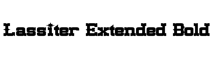 Lassiter Extended Bold Font