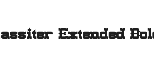 Lassiter Extended Bold Logo