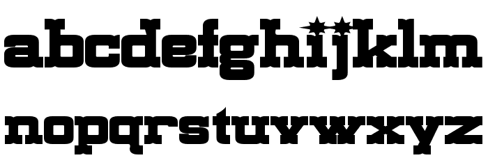 Lassiter Extended Bold Font LOWERCASE