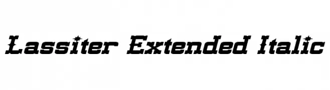 Lassiter Extended Italic  تنزيل الخطوط