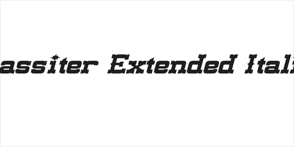 Lassiter Extended Italic Logo