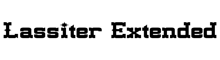 Lassiter Extended Font