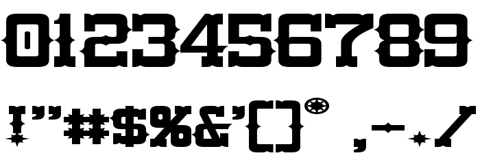 Lassiter Extended Font OTHER CHARS