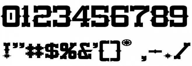 Lassiter Extended Font OTHER CHARS