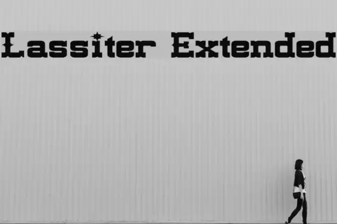 Lassiter Extended Font examples