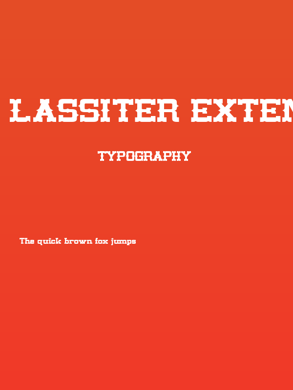 Lassiter Extended Poster