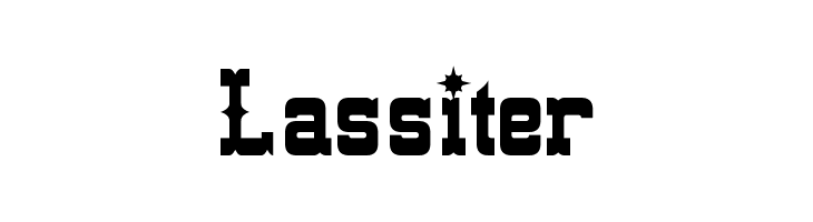 Lassiter  Скачать бесплатные шрифты