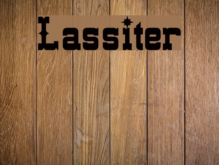 Lassiter फ़ॉन्ट examples