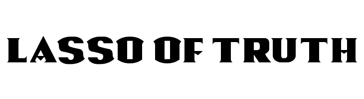 Lasso Of Truth  Frei Schriftart Herunterladen