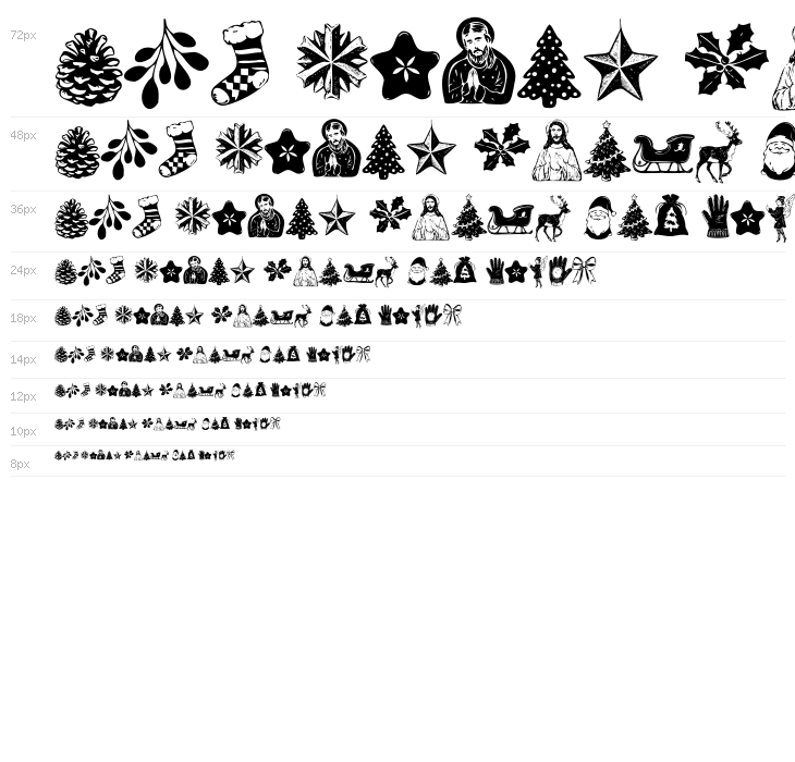 Last Christmas Symbols PERSONA Regular Waterfall