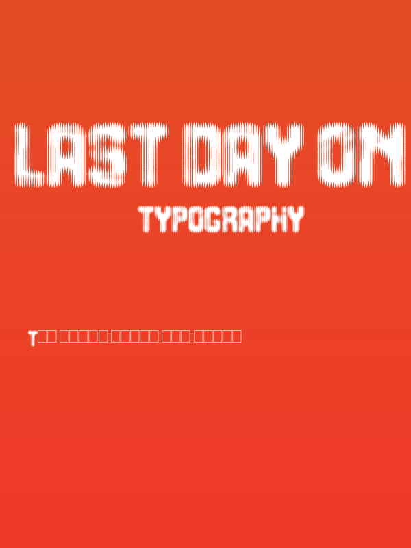 Last Day On Earth Poster