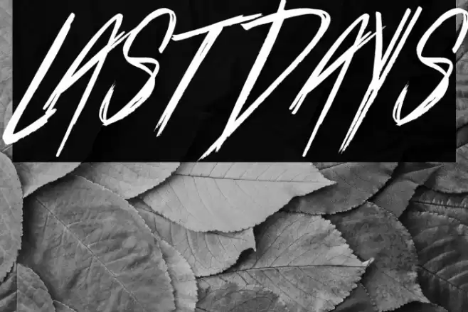 Last Days フォント examples
