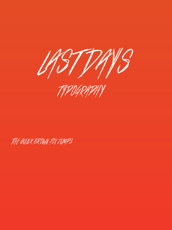 Last Days Poster