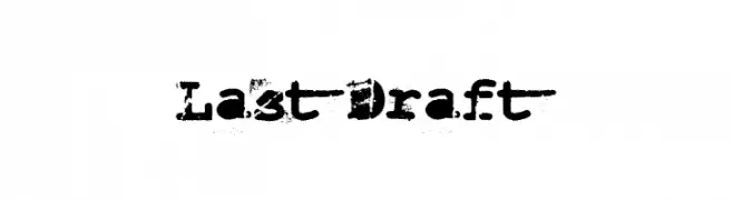 Last Draft  font caratteri gratis