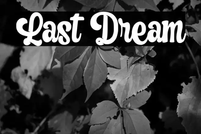 Last Dream Font examples