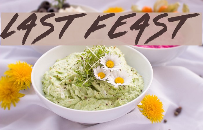 Last Feast Font examples