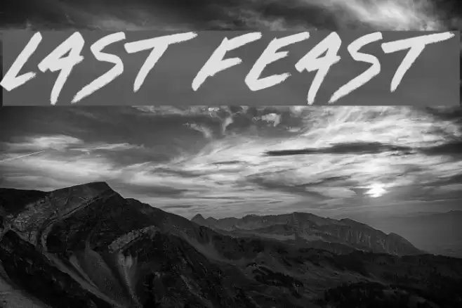Last Feast Schriftart examples
