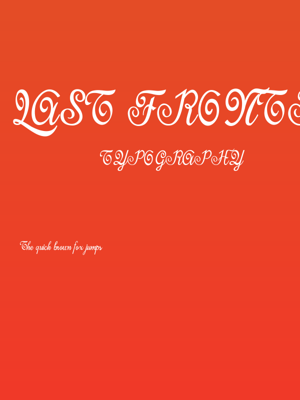 Last Frontier Personal Use  Poster