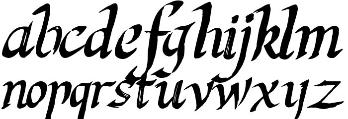 Last King Quest Font LOWERCASE