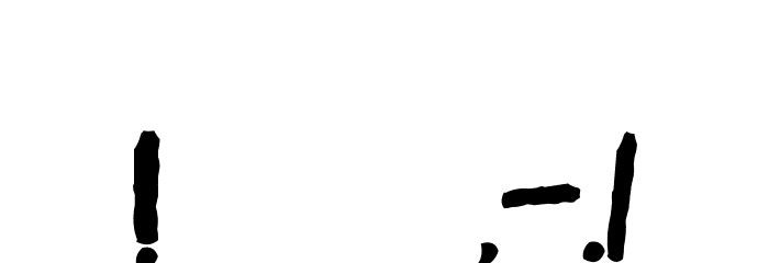 Last Man on Earth Font OTHER CHARS