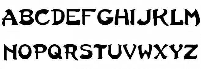 Last Ninja Font Litere mici