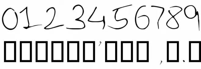 Last Note Regular フォント その他の文字