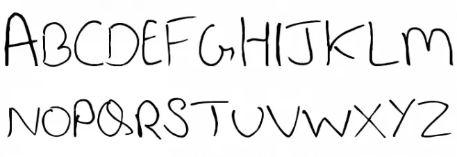 Last Note Regular Шрифта ВЕРХНИЙ