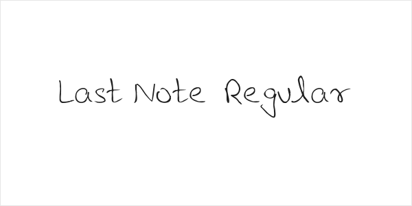Last Note  Regular Logo