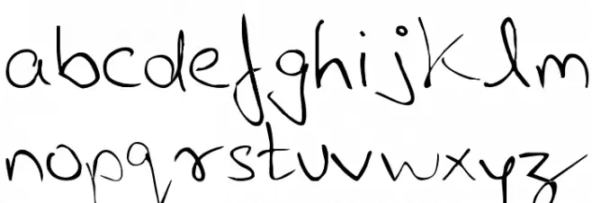 Last Note Regular フォント 小文字