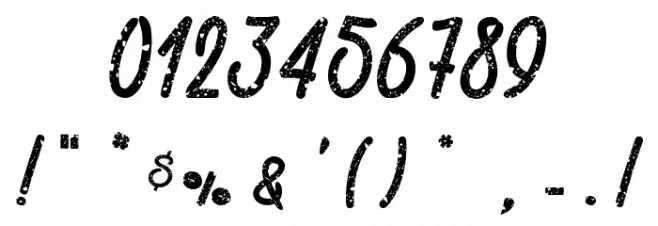 Last Shade_PersonalUseOnly Font OTHER CHARS