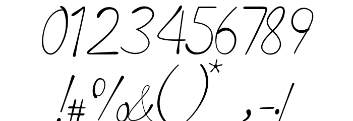 Last Signature Font OTHER CHARS