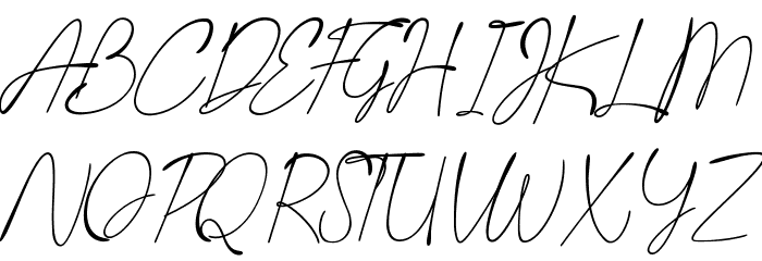 Last Signature Font UPPERCASE