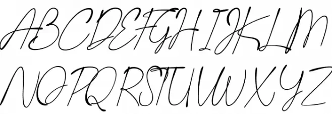 Last Signature Caratteri MAIUSCOLE