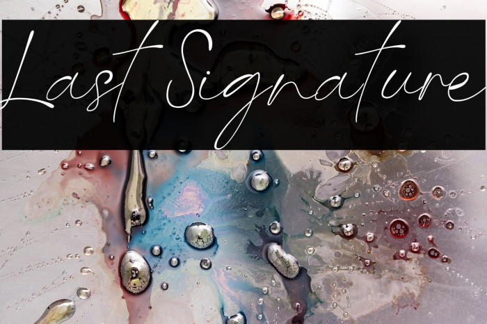 Last Signature Example 1