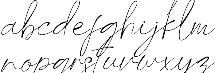 Last Signature Font LOWERCASE