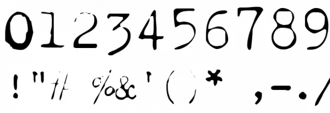 Last Words Thin Font OTHER CHARS