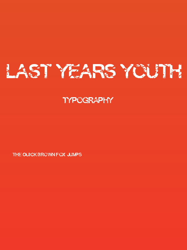 Last Years Youth Poster