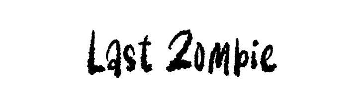 Last Zombie  フリーフォントのダウンロード