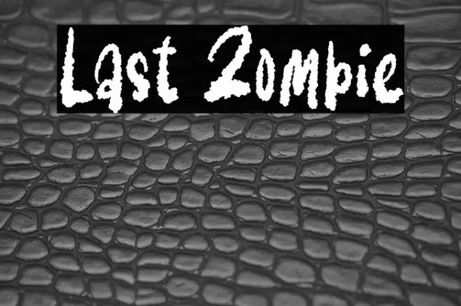 Last Zombie Font examples