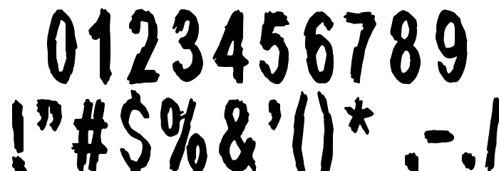 Last living souls Dark Font OTHER CHARS