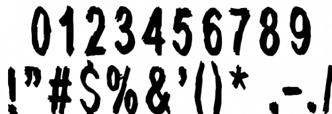 Last living souls Dark Font OTHER CHARS