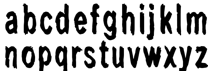 Last living souls Dark Font LOWERCASE