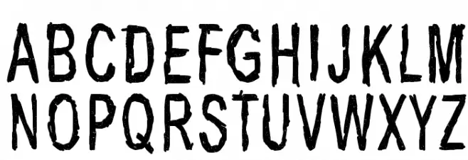 Last living souls Dirty Font UPPERCASE