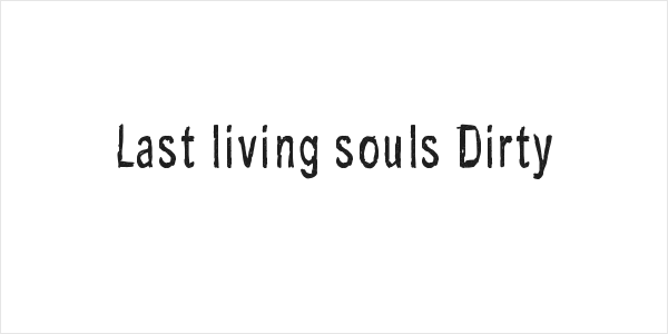 Last living souls Dirty Logo