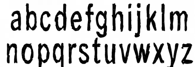 Last living souls Dirty خط أحرف صغيرة