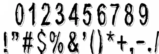 Last living souls Shadow Font OTHER CHARS