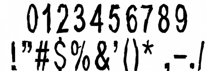 Last living souls Font OTHER CHARS