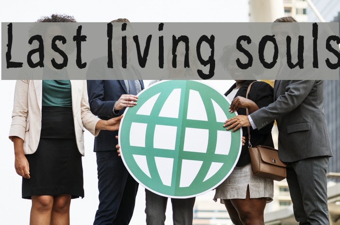 Last living souls Font examples
