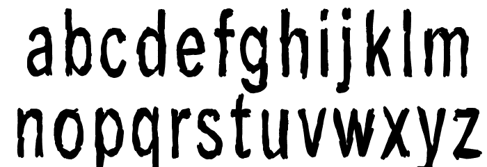 Last living souls Font LOWERCASE